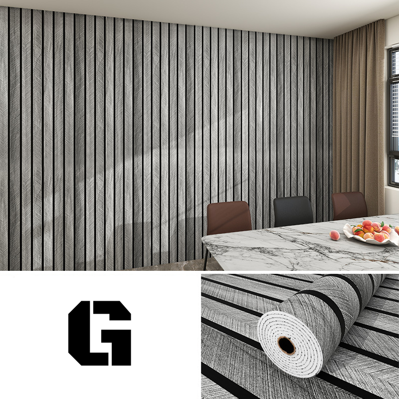 Wandpaneel | Elegantes Lamellen-Design | Matt und Spritzwassergeschützt