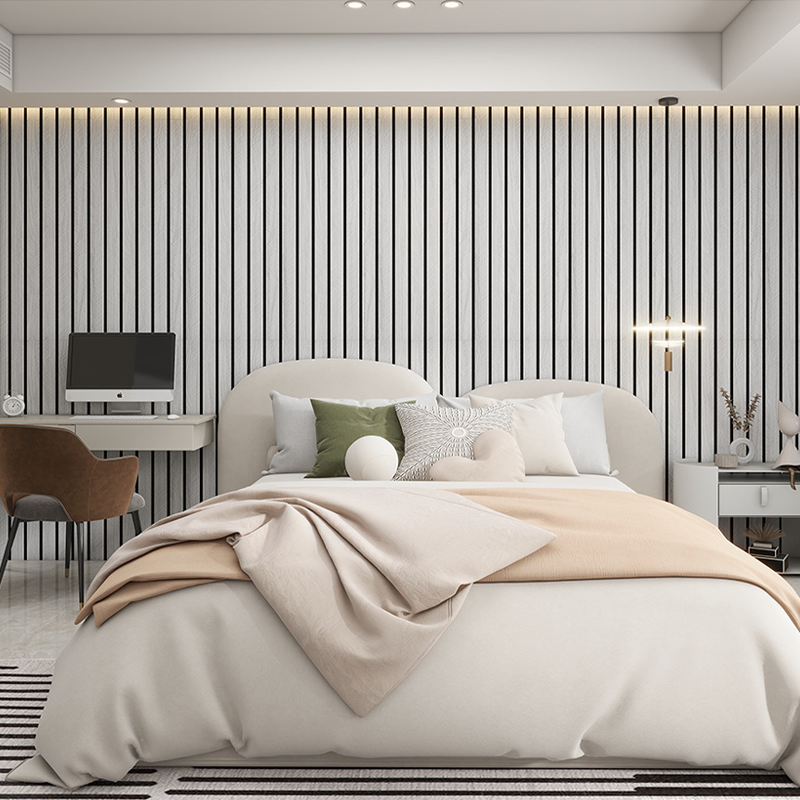 Wandpaneel | Elegantes Lamellen-Design | Matt und Spritzwassergeschützt