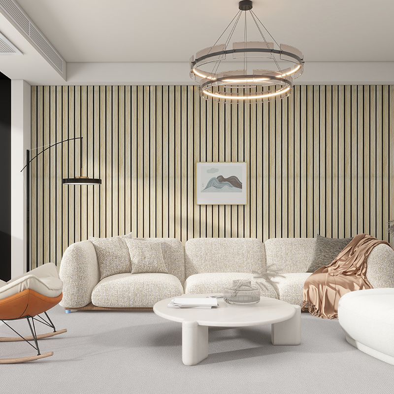 Wandpaneel | Elegantes Lamellen-Design | Matt und Spritzwassergeschützt
