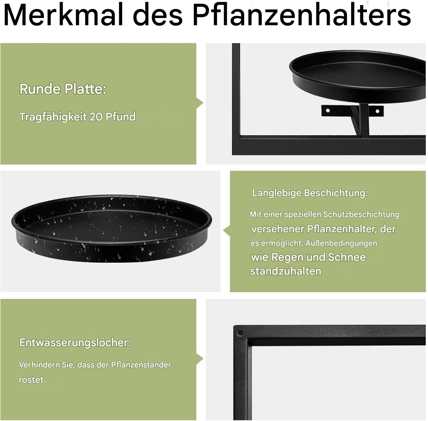 Wandpflanzenhalter | Metallgestaltung | Platzsparend | GrünRaum