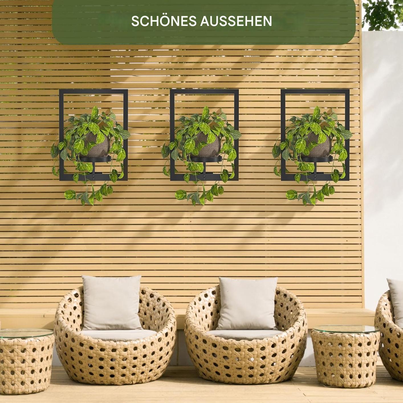 Wandpflanzenhalter | Metallgestaltung | Platzsparend | GrünRaum