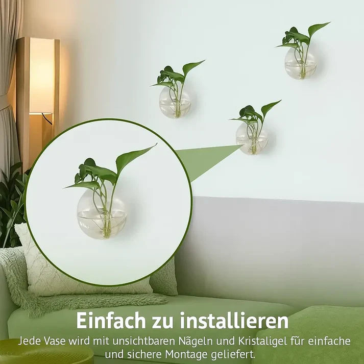 Wandpflanzenhalter ohne Bohren – Vertikaler Garten & Dekorative Blumenschale