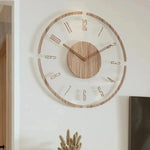 Wanduhren aus Buchenholz im skandinavischen Design