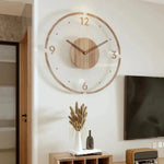 Wanduhren aus Buchenholz im skandinavischen Design
