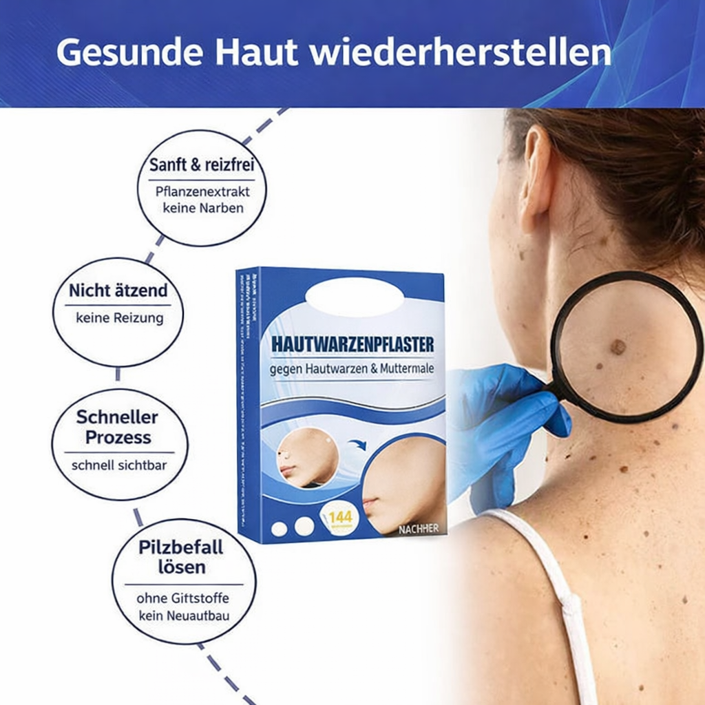 Hautfreundliche Entferner-Pflaster | Sanfte Lösung für Hautunreinheiten