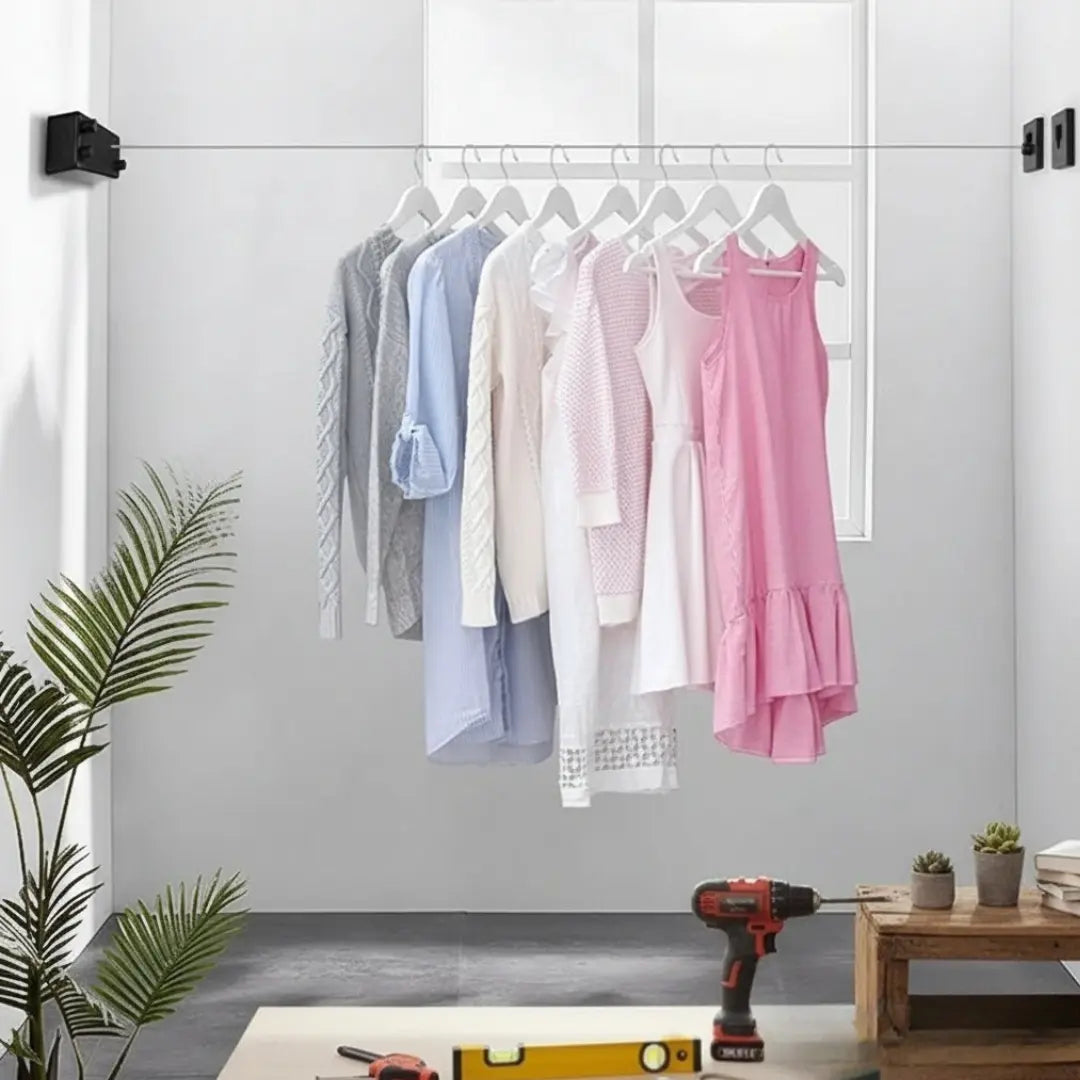 Wäscheleine | Wetterfest | Wandmontage | EasyDry™