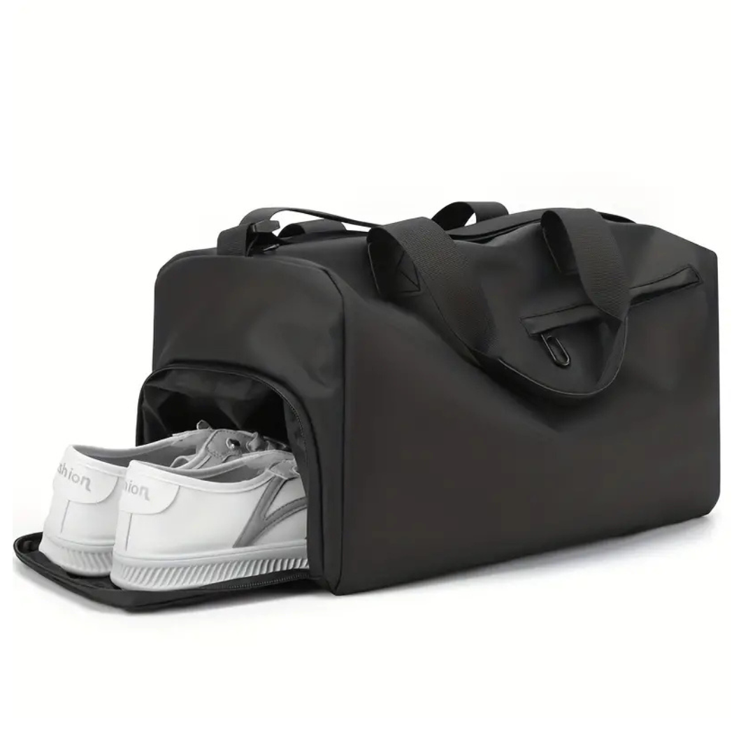 Practical sports bag for women with separate shoe compartment