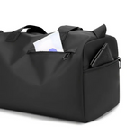 Practical sports bag for women with separate shoe compartment