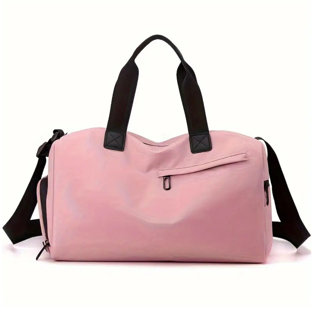 Practical sports bag for women with separate shoe compartment