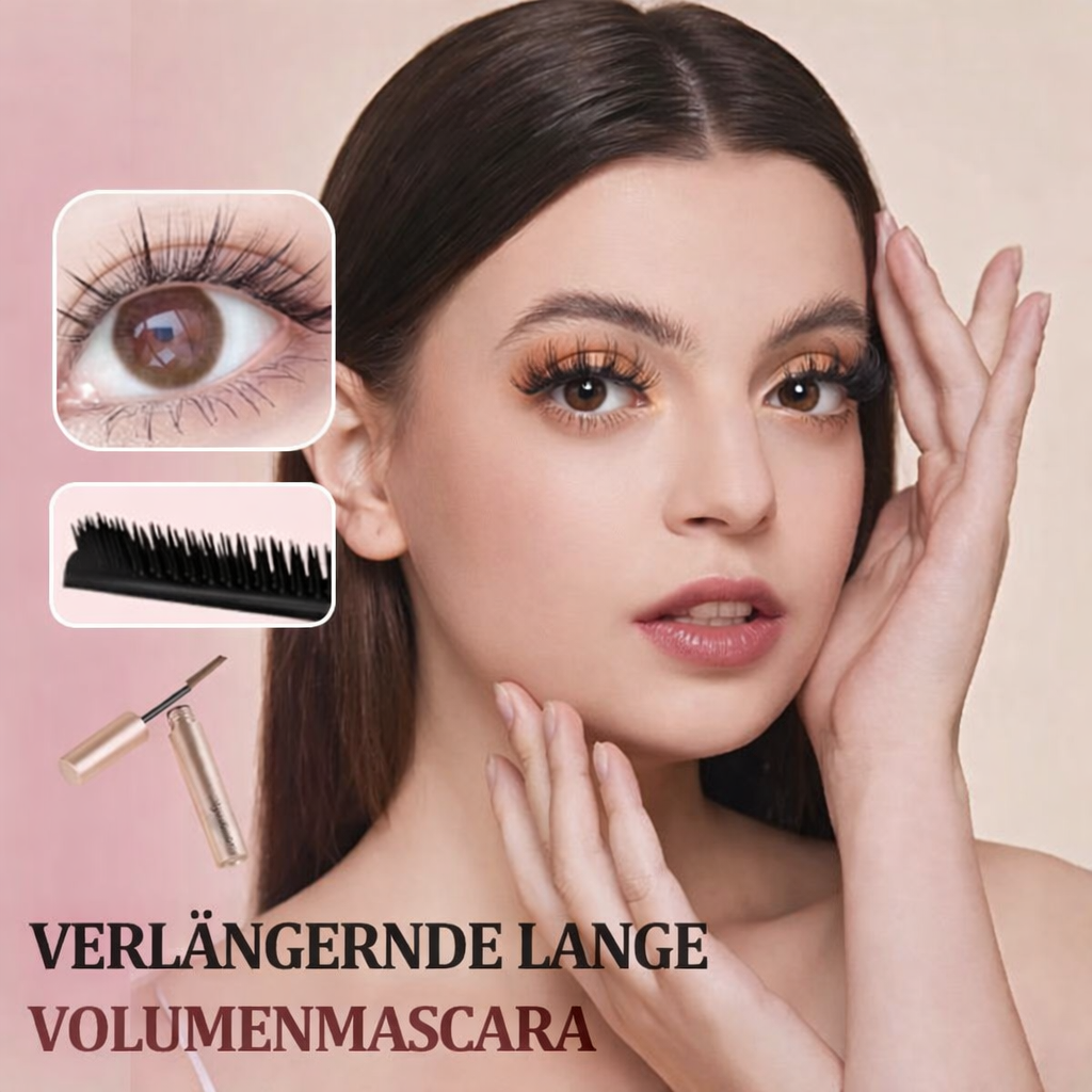 Wasserfeste Mascara für Volumen, Länge und Definition