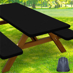 Wetterfeste Picknicktischdecke mit Sitzbankabdeckungen
