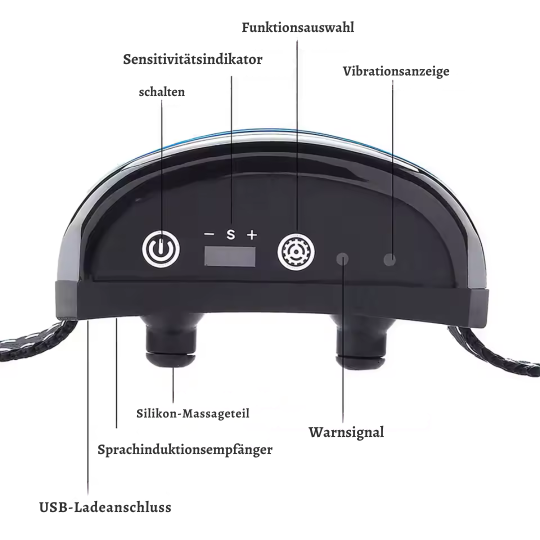 Wasserdichter Anti-Bell-Halsband für Hunde mit Ton und 7 Vibrationsstufen