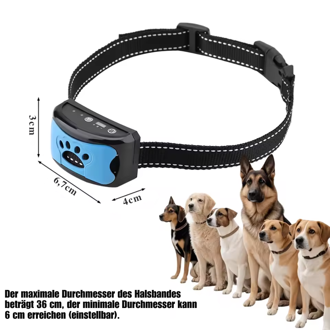 Wasserdichter Anti-Bell-Halsband für Hunde mit Ton und 7 Vibrationsstufen