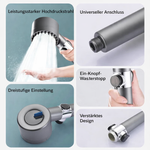 Wassersparender Duschfilter mit Massagefunktion | Hochdruck-Duschkopf