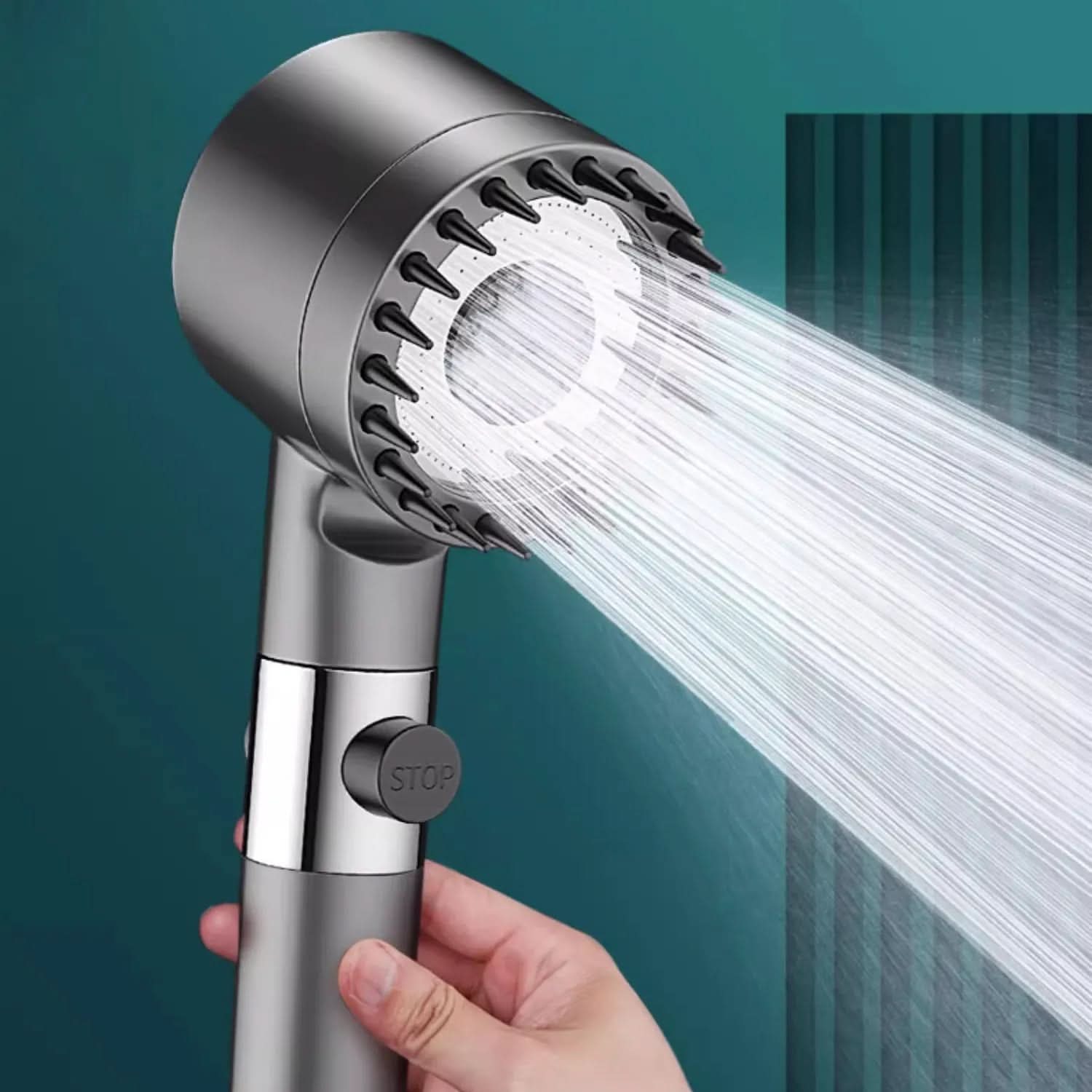 Wassersparender Duschfilter mit Massagefunktion | Hochdruck-Duschkopf