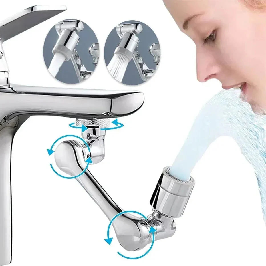 Flexibler Wasserhahnverlängerer | 1080° drehbar | 2 Wasserstrahlmodi