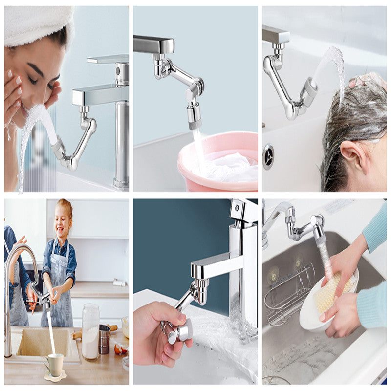 Flexibler Wasserhahnverlängerer | 1080° drehbar | 2 Wasserstrahlmodi