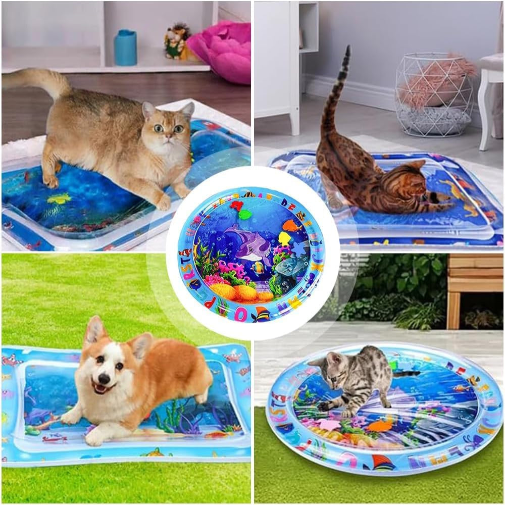 Spritzige Abenteuer-Spielmatte für Katzen