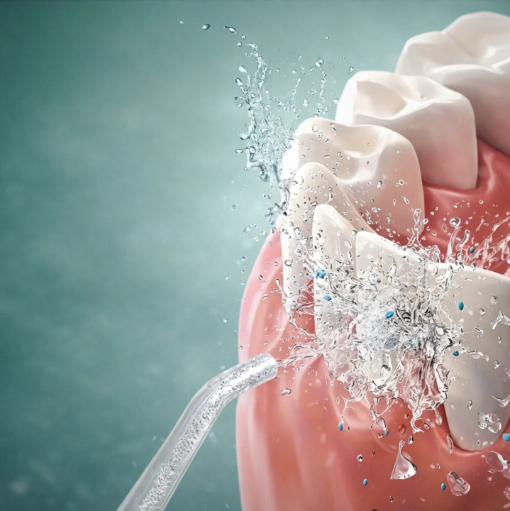 Wasserstrahlgerät für gründliche Mundpflege | Flexibel einstellbare Reinigungsmodi | Austauschbare Düsen