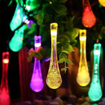 Solare Lichterkette mit LED-Tropfen für romantische Stimmung