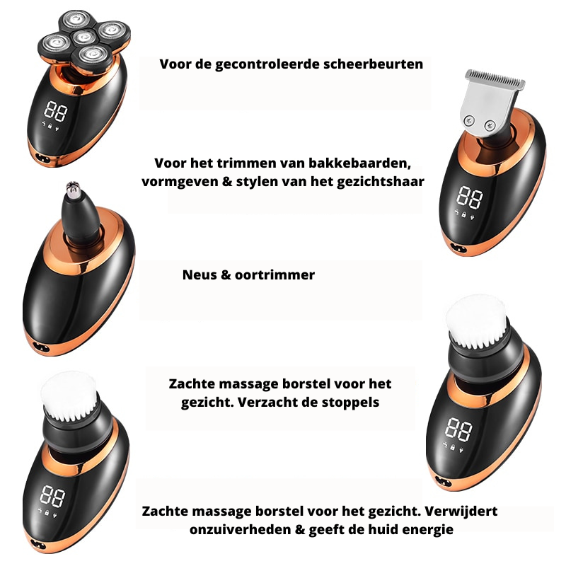 Versatile, Waterproof Cordless Trimmer for Men