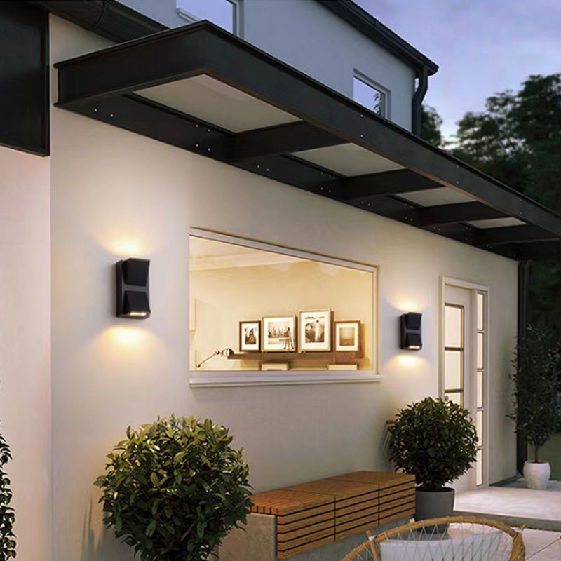 Wetterfeste Aluminium LED Außenwandlampe – Elegantes Licht für Garten und Terrasse