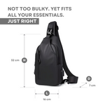 Security-Friendly Shoulder Bag | Water-Resistant and Anti-Theft