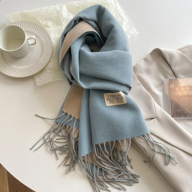 Elegant Cashmere Scarf for Men and Women