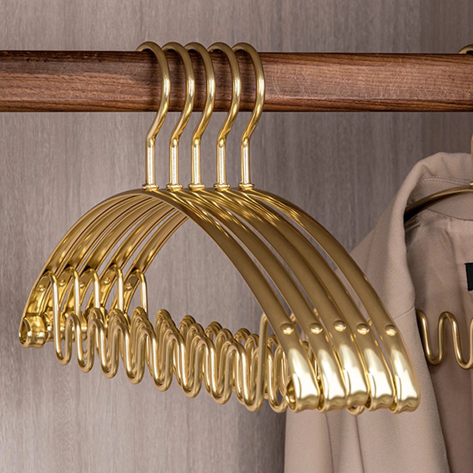 Stylish Organization – Aluminum Hangers in a Set of 5