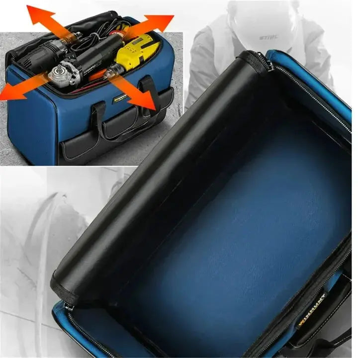 Multifunktionale Werkzeugtasche mit Fächern | Wasserfestes Material | Selbststehend
