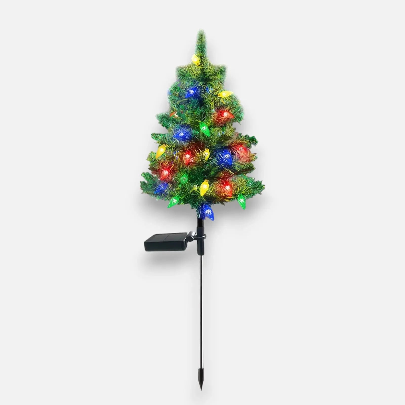 Wetterfester Solar-Weihnachtsbaum – Strahlend schön für festliche Wintertage