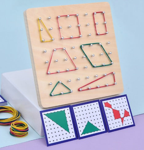 Geometrische Stecktafel – Entdecke die verschiedenen Muster