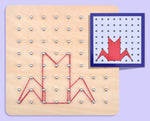 Geometrische Stecktafel – Entdecke die verschiedenen Muster
