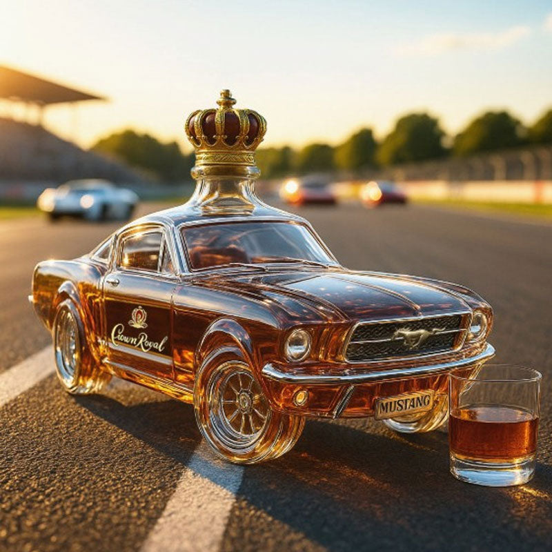 Whiskey Dekanter im Sportwagen-Design | Elegante Glasform