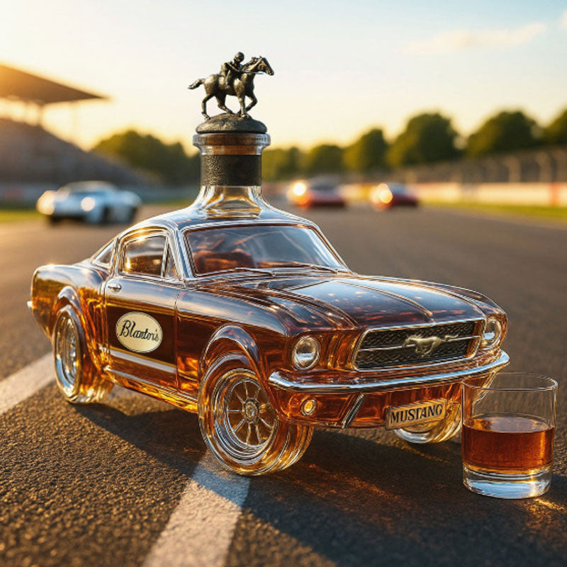 Whiskey Dekanter im Sportwagen-Design | Elegante Glasform