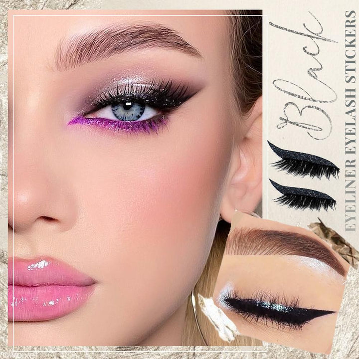 Wiederverwendbare Glitzer-Eyeliner und Wimpernaufkleber | Kaufe 1, Erhalte 1 Gratis