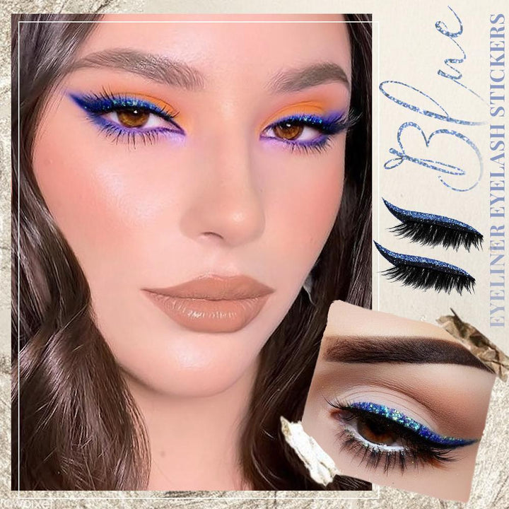 Wiederverwendbare Glitzer-Eyeliner und Wimpernaufkleber | Kaufe 1, Erhalte 1 Gratis