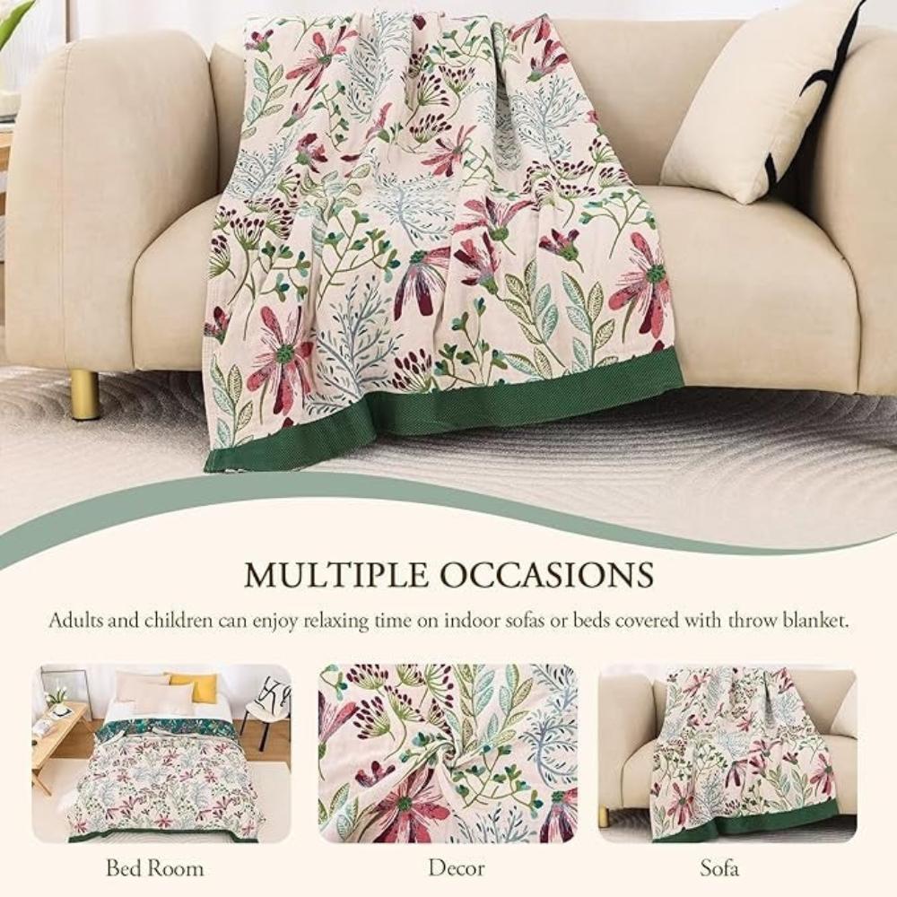 Sanfte Blüten Decke für Komfort und Stil