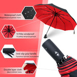 Robuster Sturm-Regenschirm mit Windschutz