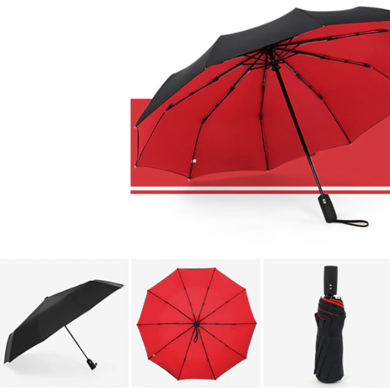 Robuster Sturm-Regenschirm mit Windschutz