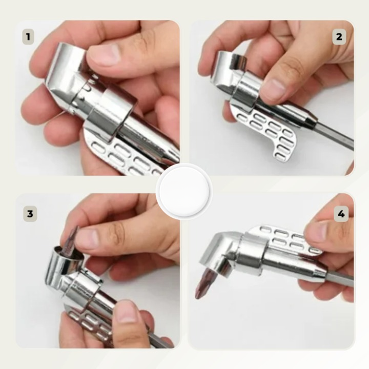 Winkelbohrer Adapter | Ideal für enge Stellen | Magnetischer Bits Halter