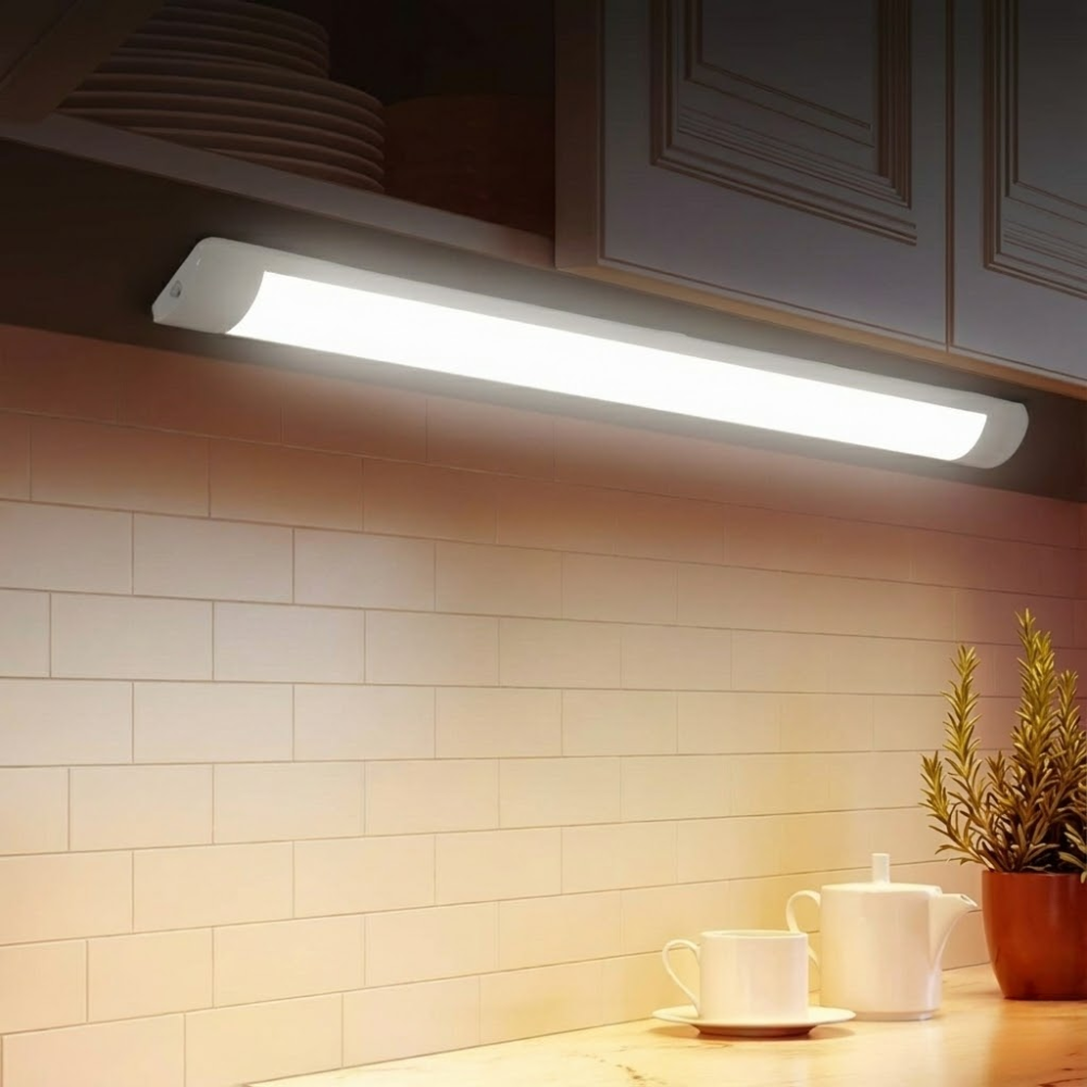 Kabellose LED Bewegungssensorlampe – Wiederaufladbar, Selbstklebend, Warmweiße Beleuchtung