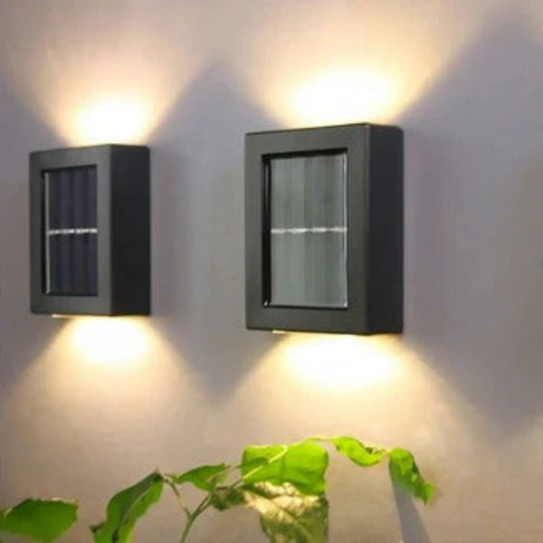Solarbetriebene LED Außenwandleuchten – Wetterfeste Beleuchtung für Garten und Balkon mit automatischem Dämmerungssensor