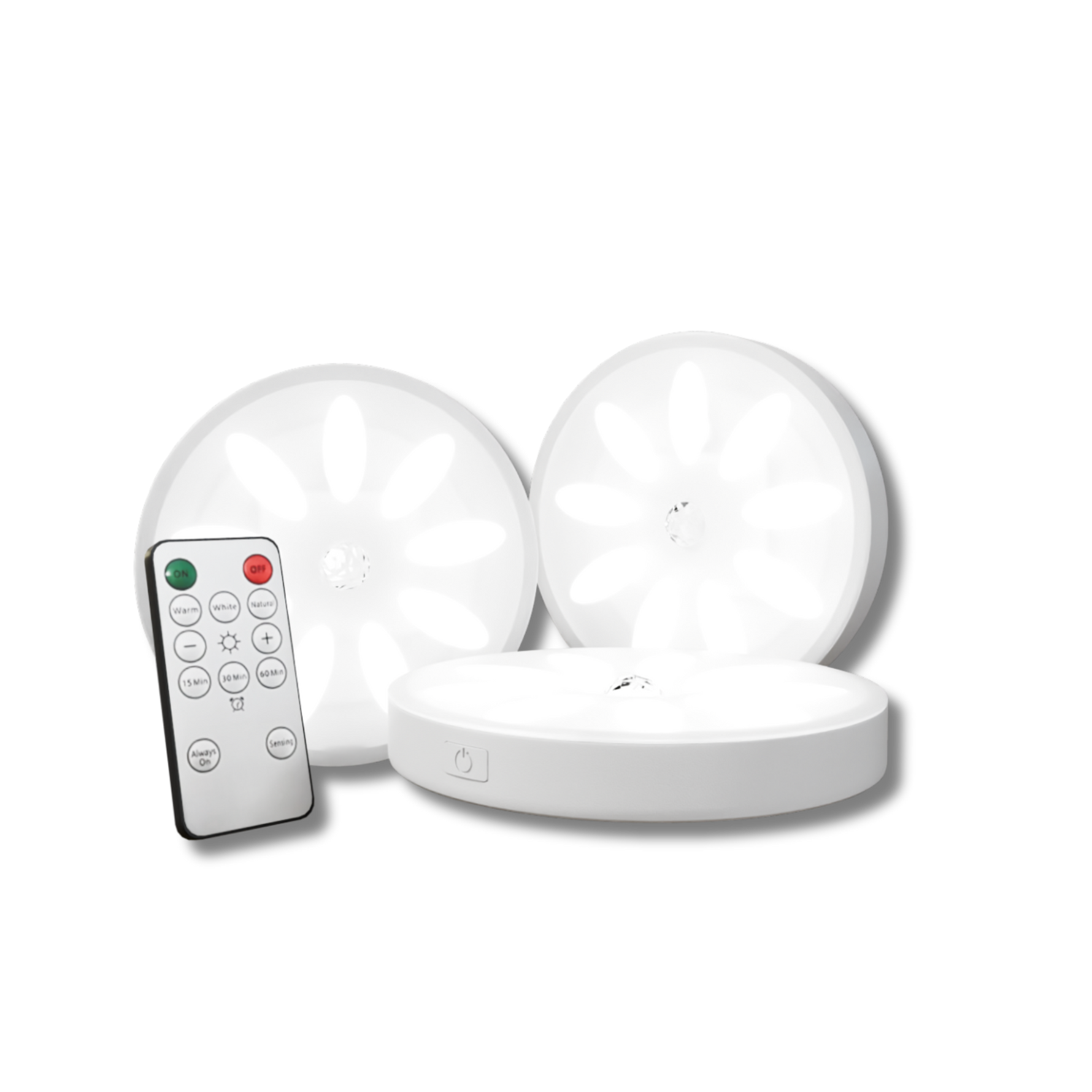 Kabellose LED-Bewegungsmelderlampe – Wiederaufladbar, Helligkeit Einstellbar, Einfache Montage für Regale, Schränke & Flure