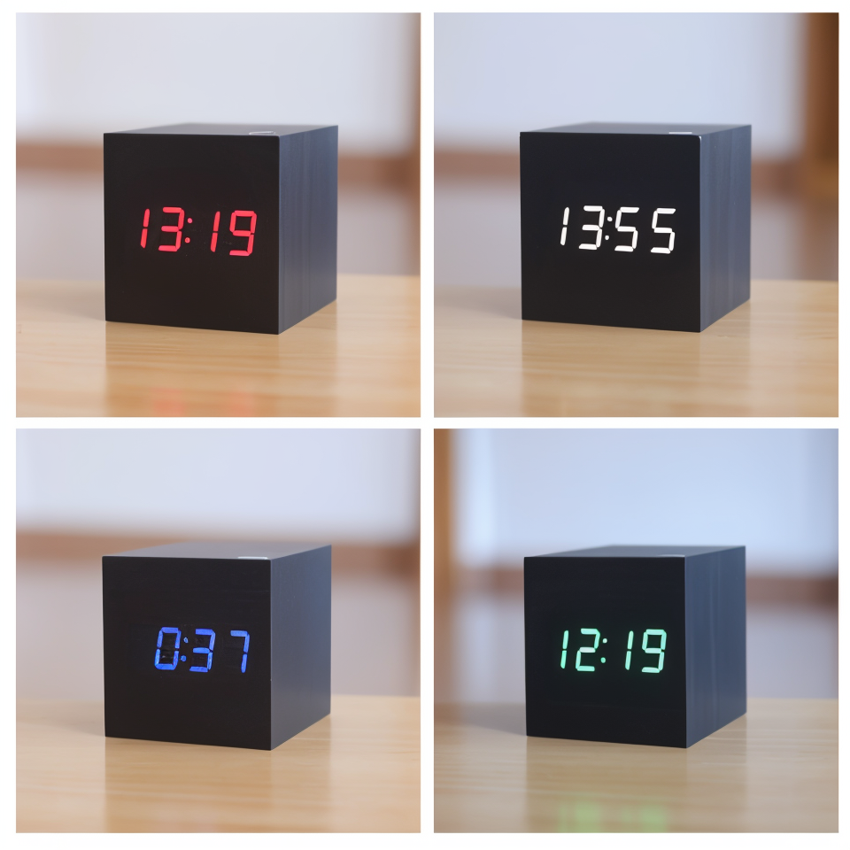Stylish Wooden LED Wall Clock for Modern Living