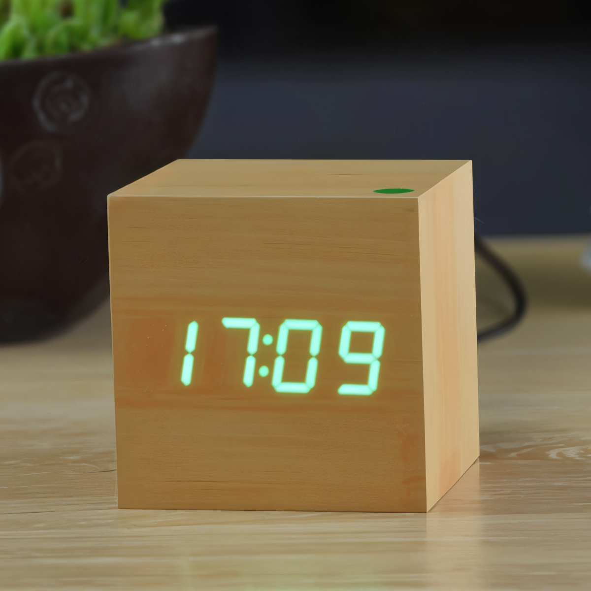 Stylish Wooden LED Wall Clock for Modern Living