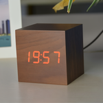 Stylish Wooden LED Wall Clock for Modern Living