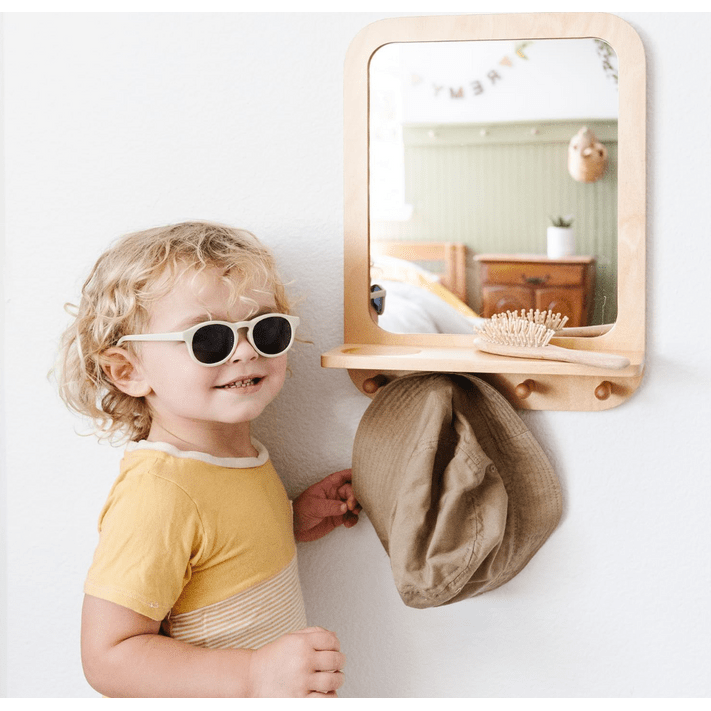 Wooden Acrylic Mirror - Unfolding Self-Awareness and Sensory Perception