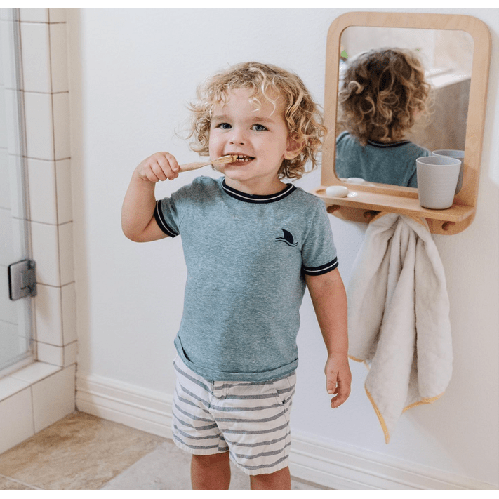 Wooden Acrylic Mirror - Unfolding Self-Awareness and Sensory Perception