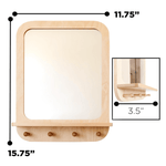 Wooden Acrylic Mirror - Unfolding Self-Awareness and Sensory Perception